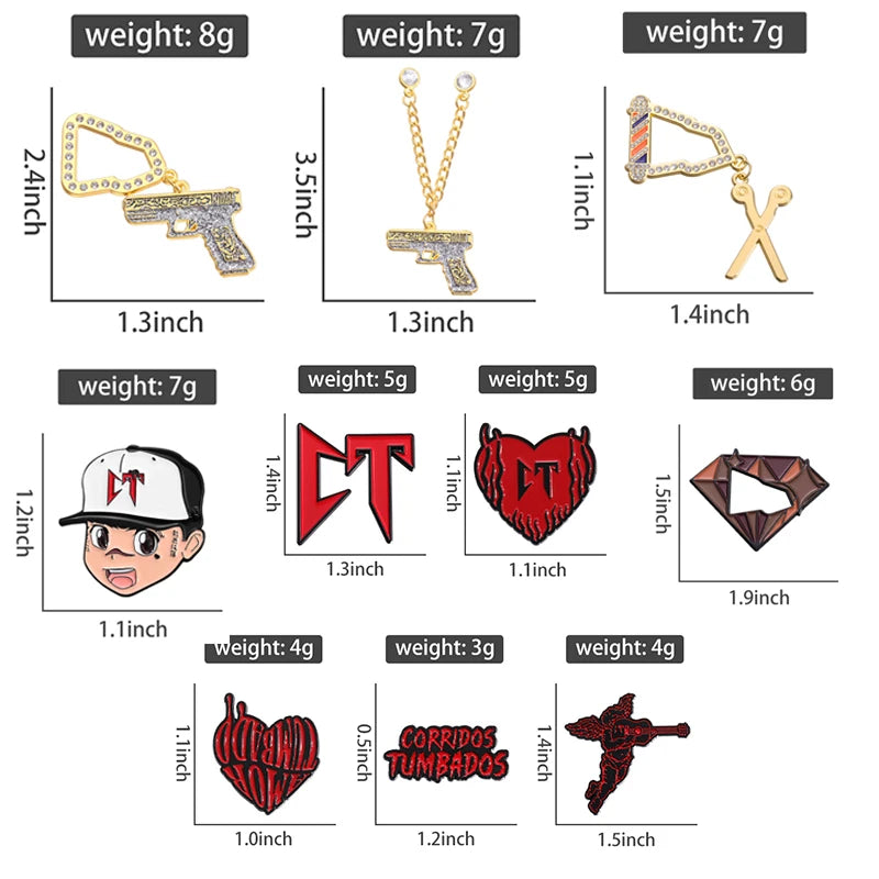 Pines Exclusivos para Gorritas y Ropa CT, SadBoys  🔥